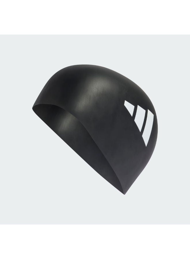 Adidas Adults 3-Stripes Swim Cap - Image 1
